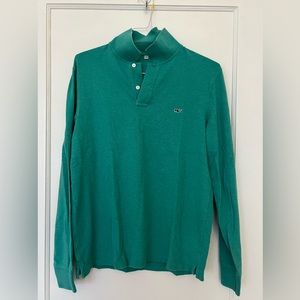Vineyard Vines light sea green long-sleeve polo, size medium (men’s)